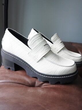 Sorel JOAN NOW™ City Women's Loafer Leather 9.5 White NEW